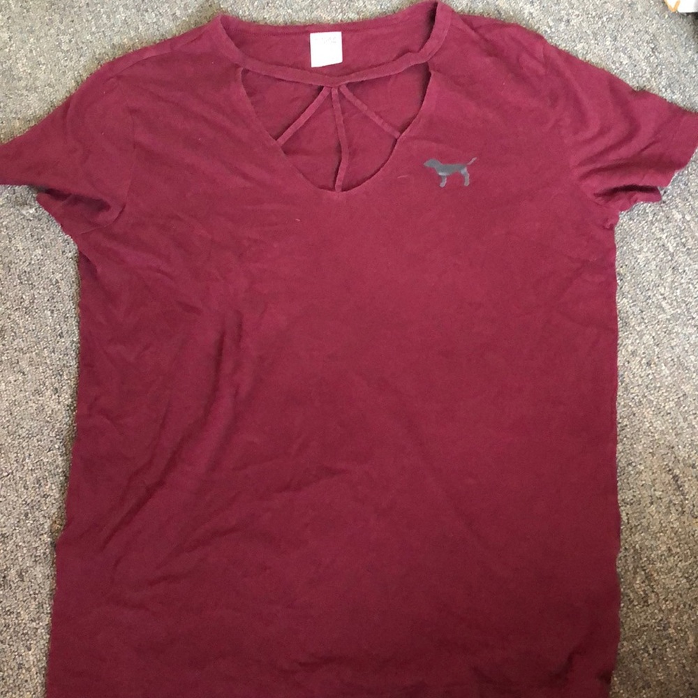 Victoria secret pink short sleeve shirt